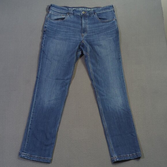 Duluth Jeans Men's 36x32 Blue Ballroom Double Flex Slim Fit Denim - Picture 1 of 12